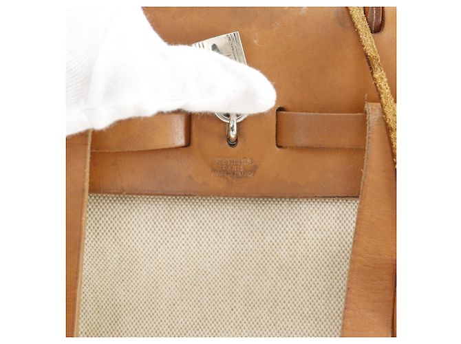 Hermès Mochila Hermes Herbag PM Beige - vista 15