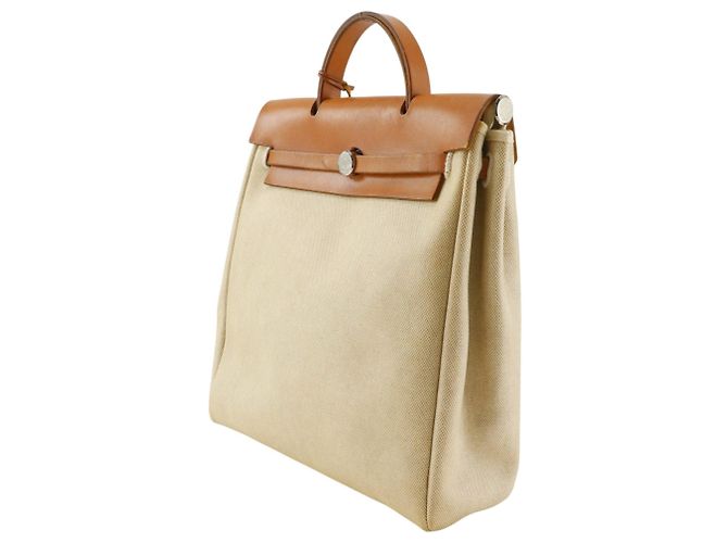Hermès Mochila Hermes Herbag PM Beige - vista 2