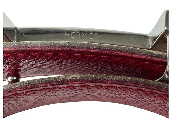 Hermès Cinto Hermes H-Ocalé para mulheres Dourado - vista 12
