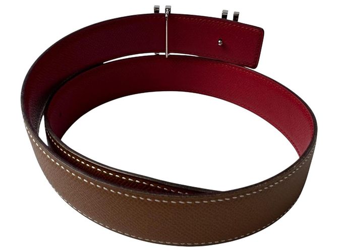 Hermès Cinto Hermes H-Ocalé para mulheres Dourado - vista 2