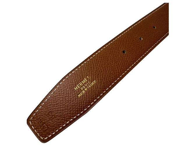 Hermès Cinto Hermes H-Ocalé para mulheres Dourado - vista 5