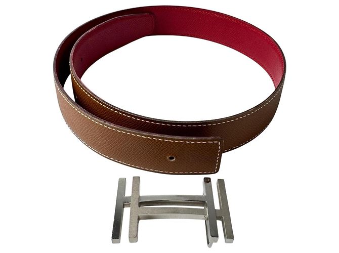 Hermès Cinto Hermes H-Ocalé para mulheres Dourado - vista 8