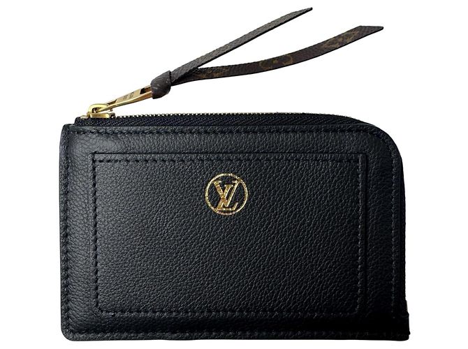 Louis Vuitton Kartenetui aus Kalbsleder Schwarz - Ansicht 2