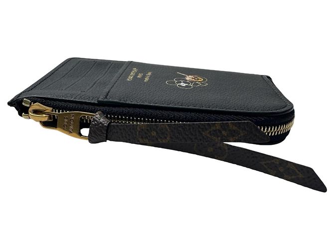 Louis Vuitton Kartenetui aus Kalbsleder Schwarz - Ansicht 5