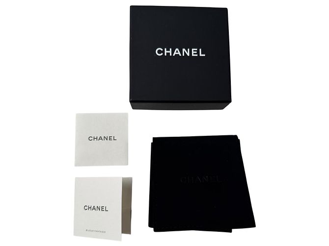 Orecchini lunghi Chanel Coco Mark Argento - vista 10