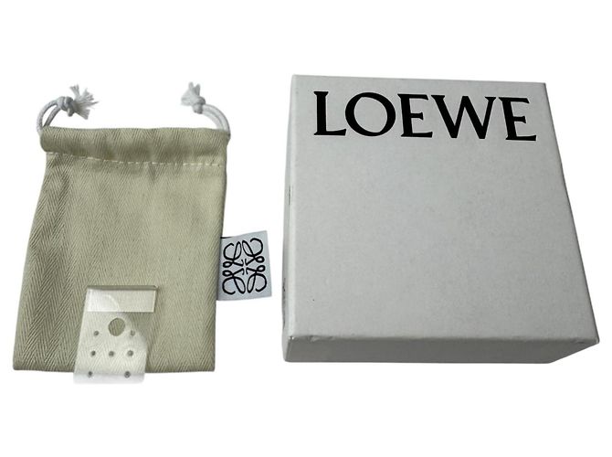 Pendientes de botón Anagram Pebble Loewe Dorado - vista 6