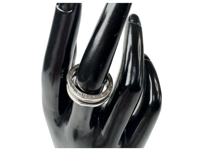 Bulgari Anillo Bvlgari B.zero1 Save the Children Negro Plata - vista 2