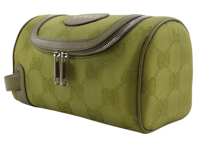 Neceser Gucci GG Canvas Verde - vista 2
