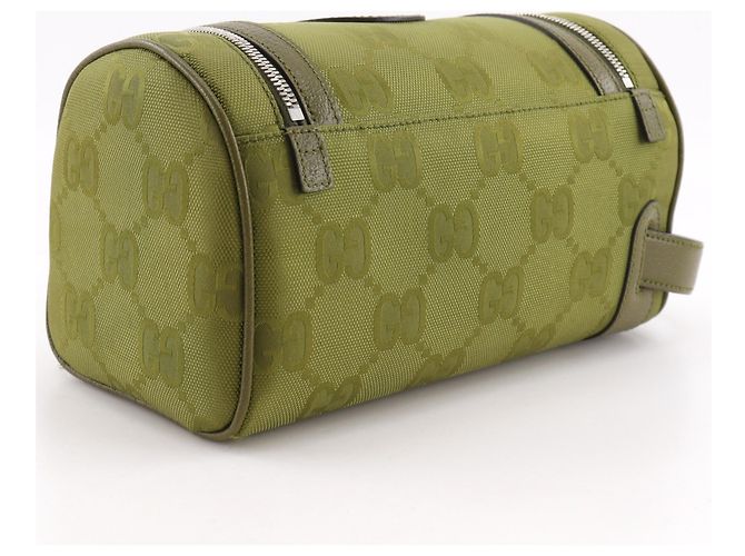 Neceser Gucci GG Canvas Verde - vista 3