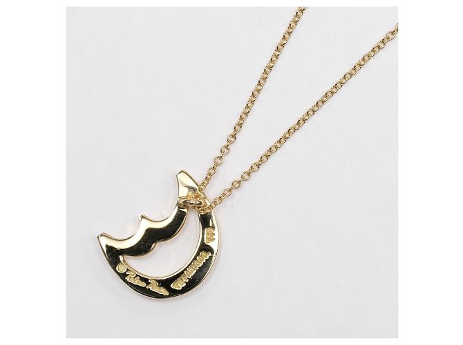 Autre Marque Tiffany & Co. Crescent Moon Halskette Golden - Ansicht 3
