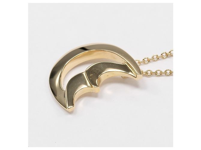 Autre Marque Tiffany & Co. Crescent Moon Halskette Golden - Ansicht 4