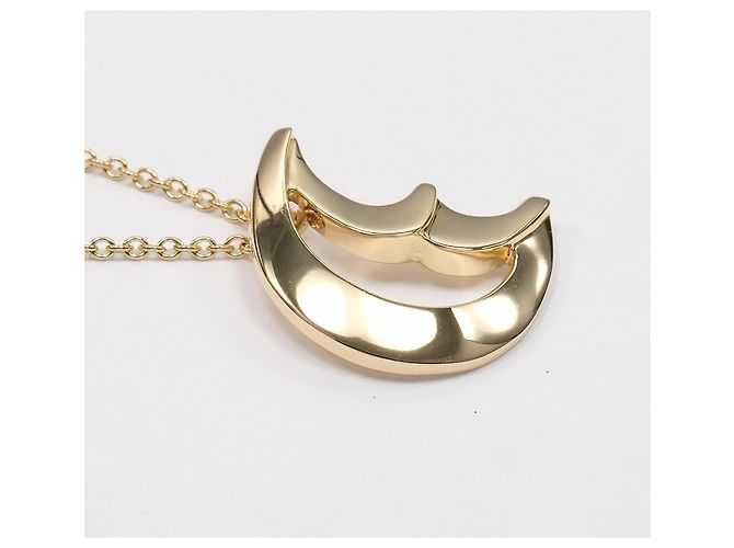 Autre Marque Tiffany & Co. Crescent Moon Halskette Golden - Ansicht 5
