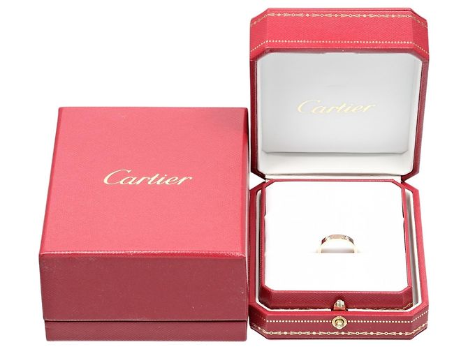 Anello Cartier C de inciso in oro rosa 18K D'oro - vista 11