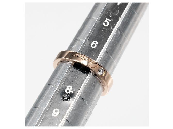 Anello Cartier C de inciso in oro rosa 18K D'oro - vista 12