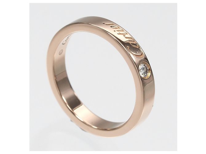 Anello Cartier C de inciso in oro rosa 18K D'oro - vista 3
