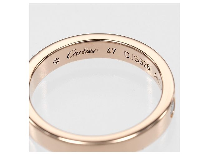 Anello Cartier C de inciso in oro rosa 18K D'oro - vista 4