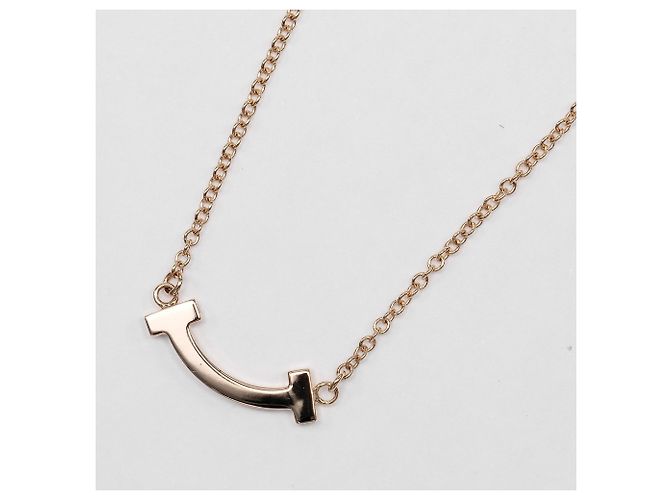 Autre Marque Collana Tiffany & Co. T Smile Mini in oro rosa 18K D'oro - vista 3