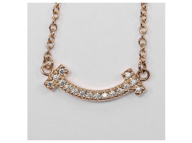 Autre Marque Collana Tiffany & Co. T Smile Mini in oro rosa 18K D'oro - vista 4