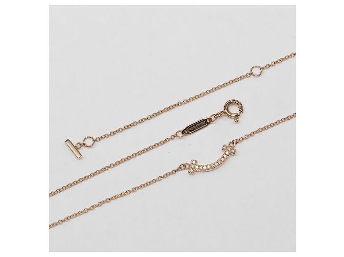 Autre Marque Collana Tiffany & Co. T Smile Mini in oro rosa 18K D'oro - vista 5