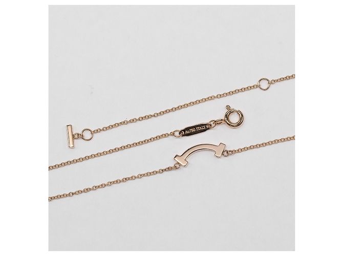 Autre Marque Collana Tiffany & Co. T Smile Mini in oro rosa 18K D'oro - vista 6