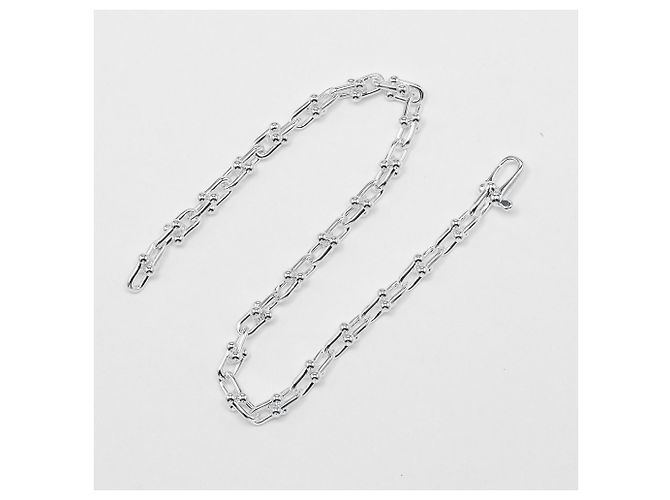 Autre Marque Bracciale Tiffany HardWear Microlink Argento - vista 9