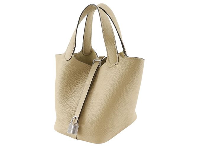 Hermès Bolso Hermes Picotin Lock 18 PM Beige - vista 2
