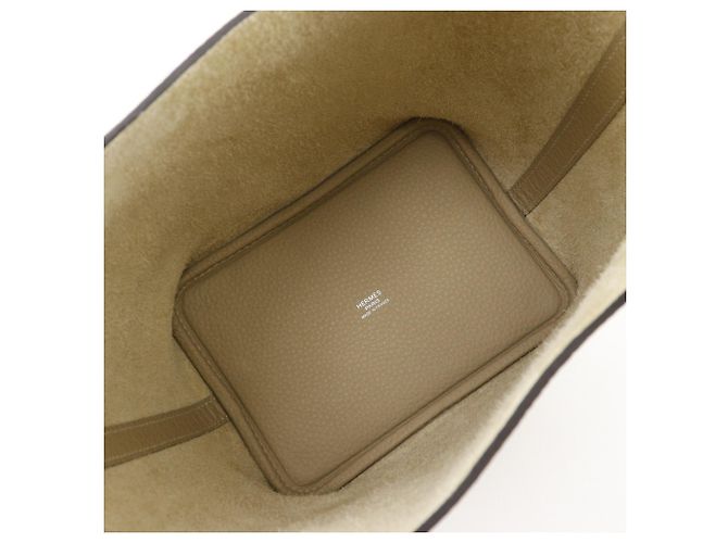 Hermès Bolso Hermes Picotin Lock 18 PM Beige - vista 6