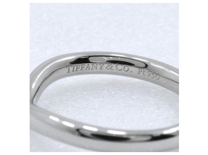 Autre Marque Tiffany & Co. Platinum 950 Gebogener Ring Silber - Ansicht 6