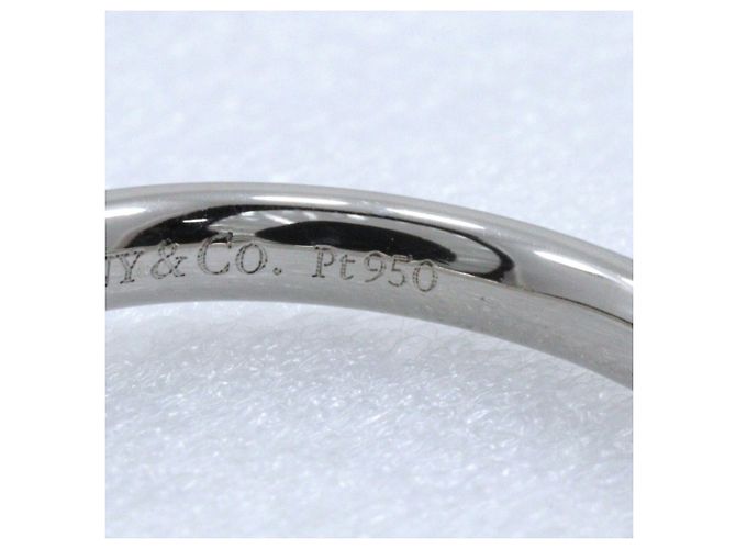 Autre Marque Tiffany & Co. Platinum 950 Gebogener Ring Silber - Ansicht 7