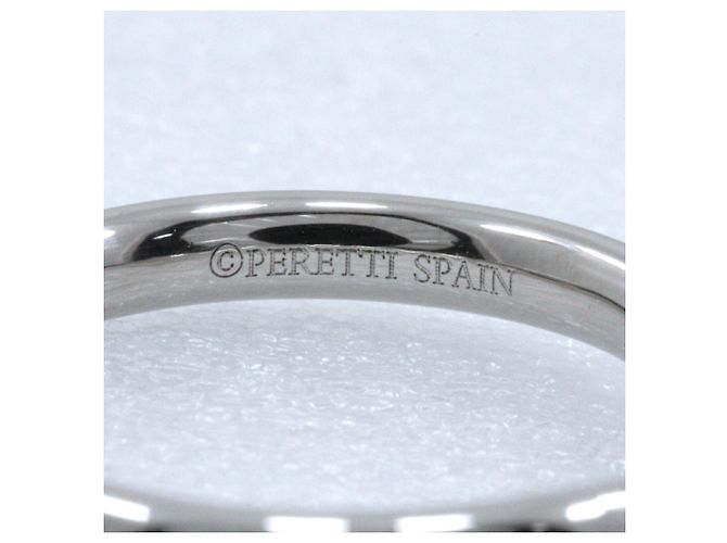 Autre Marque Tiffany & Co. Platinum 950 Gebogener Ring Silber - Ansicht 8
