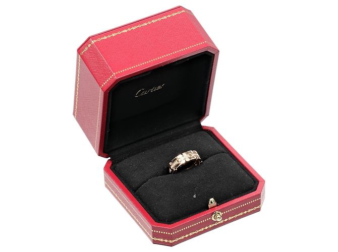 Anello Cartier Tank Française in oro rosa 18K D'oro - vista 10