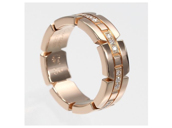 Anello Cartier Tank Française in oro rosa 18K D'oro - vista 3
