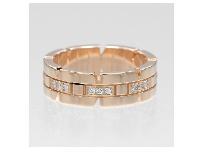 Anello Cartier Tank Française in oro rosa 18K D'oro - vista 7