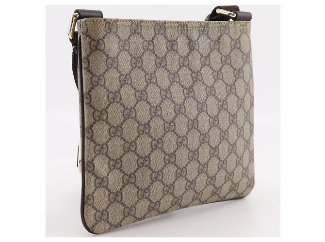 Borsa a tracolla Gucci Brown GG Supreme Marrone - vista 3