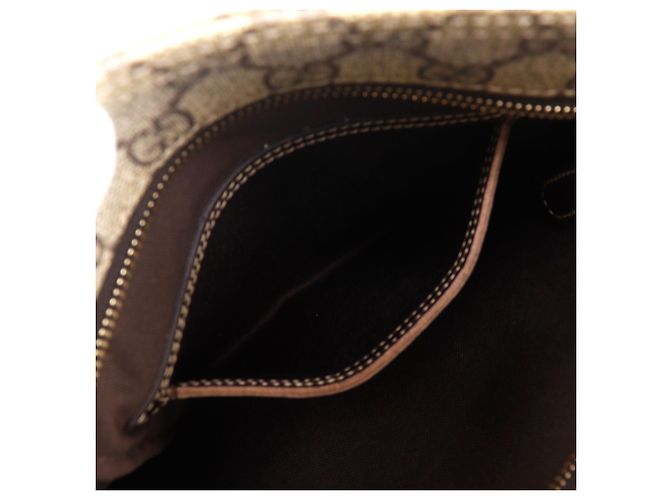 Borsa a tracolla Gucci Brown GG Supreme Marrone - vista 6