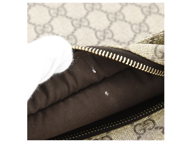 Borsa a tracolla Gucci Brown GG Supreme Marrone - vista 7