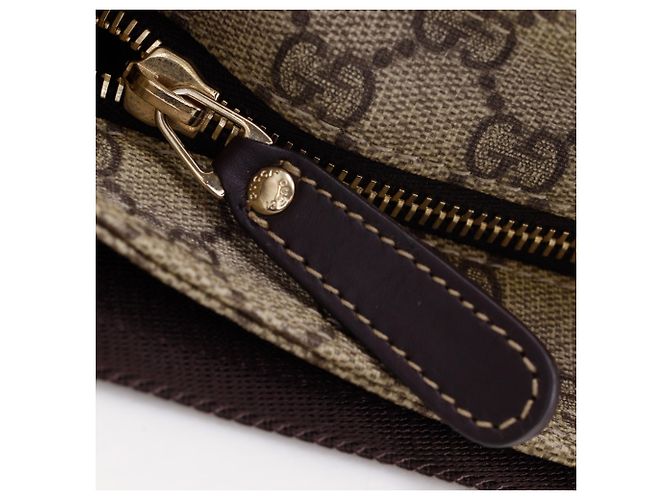 Borsa a tracolla Gucci Brown GG Supreme Marrone - vista 8