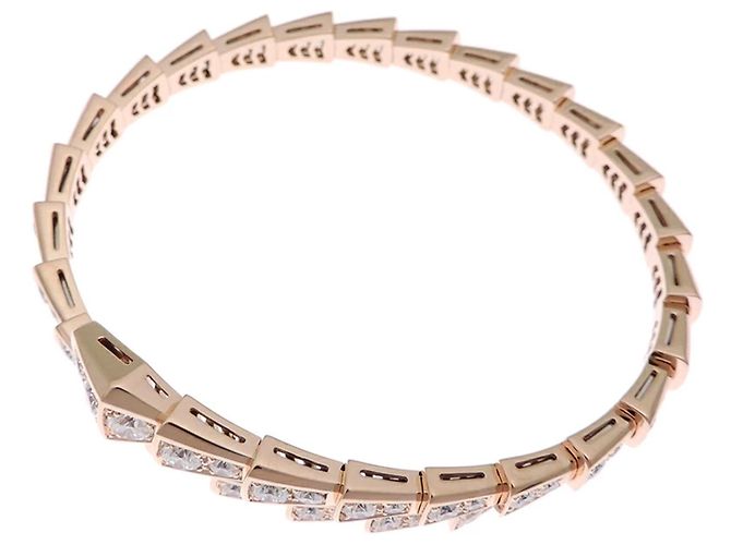 Bulgari Bvlgari Serpenti Viper Bracciale in Oro Rosa e Diamanti D'oro - vista 6