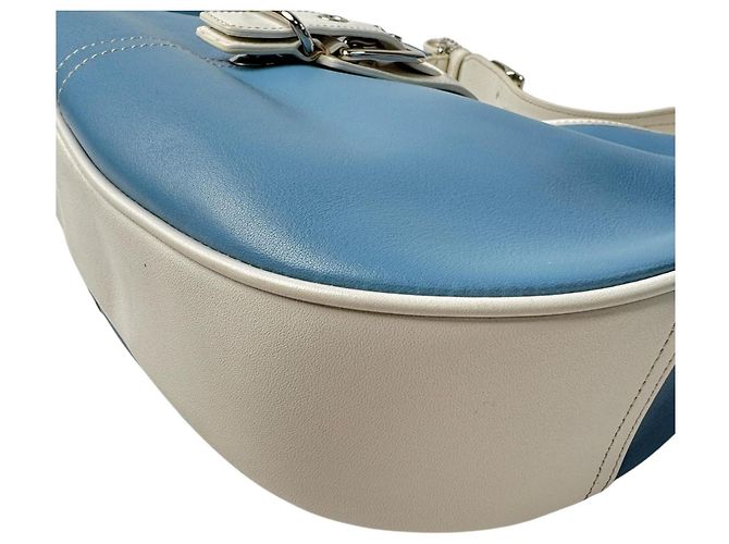 Borsa Coach Soho One-Shoulder in pelle azzurra Blu chiaro - vista 11