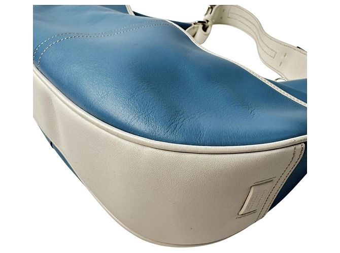 Borsa Coach Soho One-Shoulder in pelle azzurra Blu chiaro - vista 14