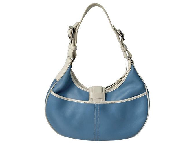 Borsa Coach Soho One-Shoulder in pelle azzurra Blu chiaro - vista 2