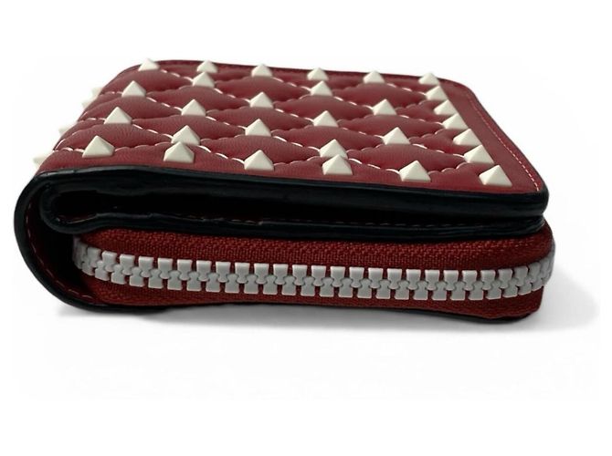 Cartera bi-fold de Valentino Garavani para mujer Blanco Roja - vista 3