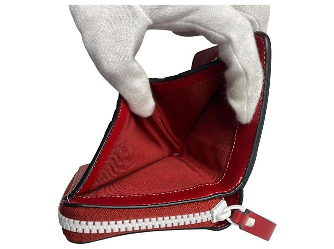 Cartera bi-fold de Valentino Garavani para mujer Blanco Roja - vista 7