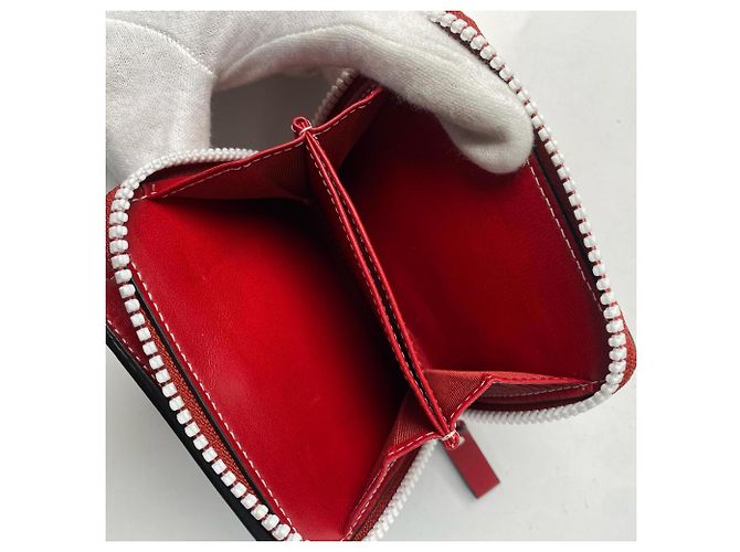 Cartera bi-fold de Valentino Garavani para mujer Blanco Roja - vista 8
