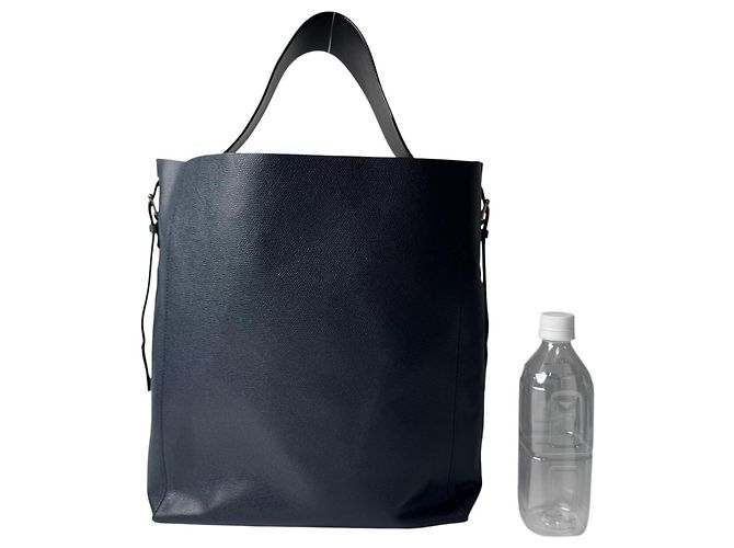 Borsa a secchiello Valextra con pochette Blu navy - vista 12