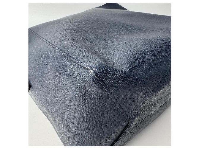 Borsa a secchiello Valextra con pochette Blu navy - vista 13