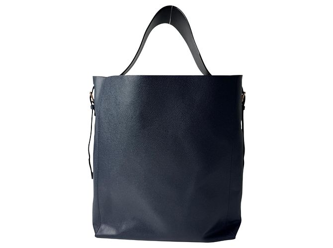 Borsa a secchiello Valextra con pochette Blu navy - vista 2