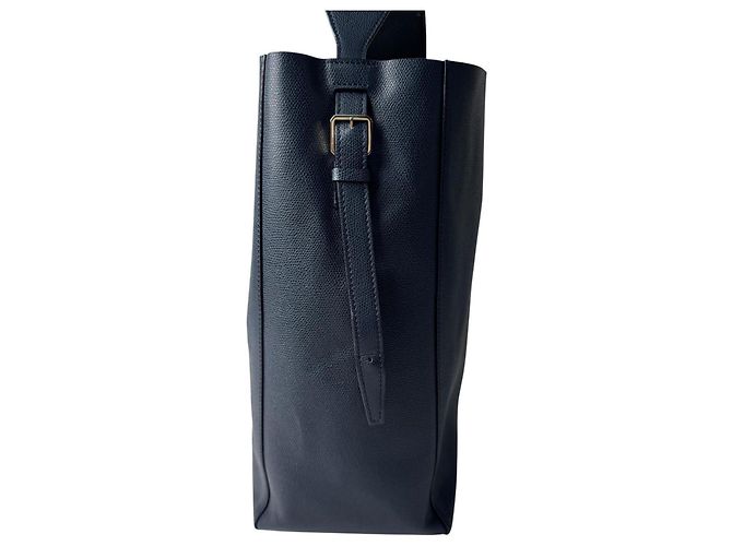 Borsa a secchiello Valextra con pochette Blu navy - vista 5
