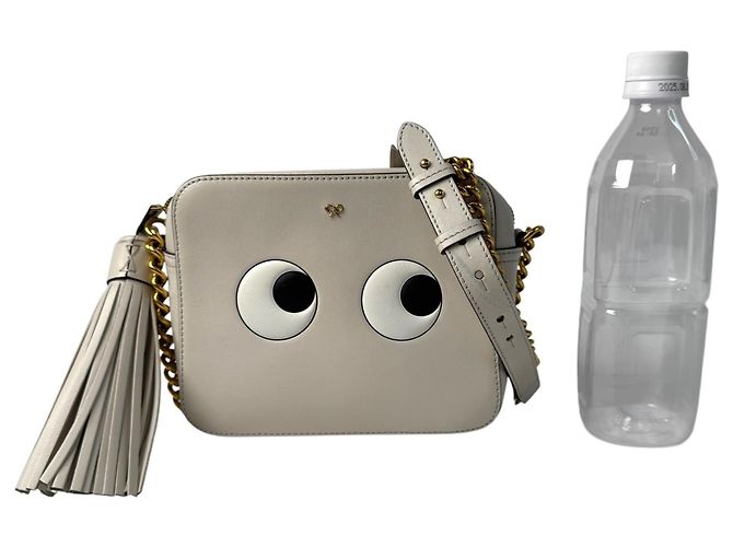 Borsa a tracolla Anya Hindmarch Eyes Chain Crudo - vista 9