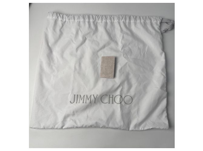Borsa Cesto Macy in Raphia Jimmy Choo Marrone Beige - vista 15